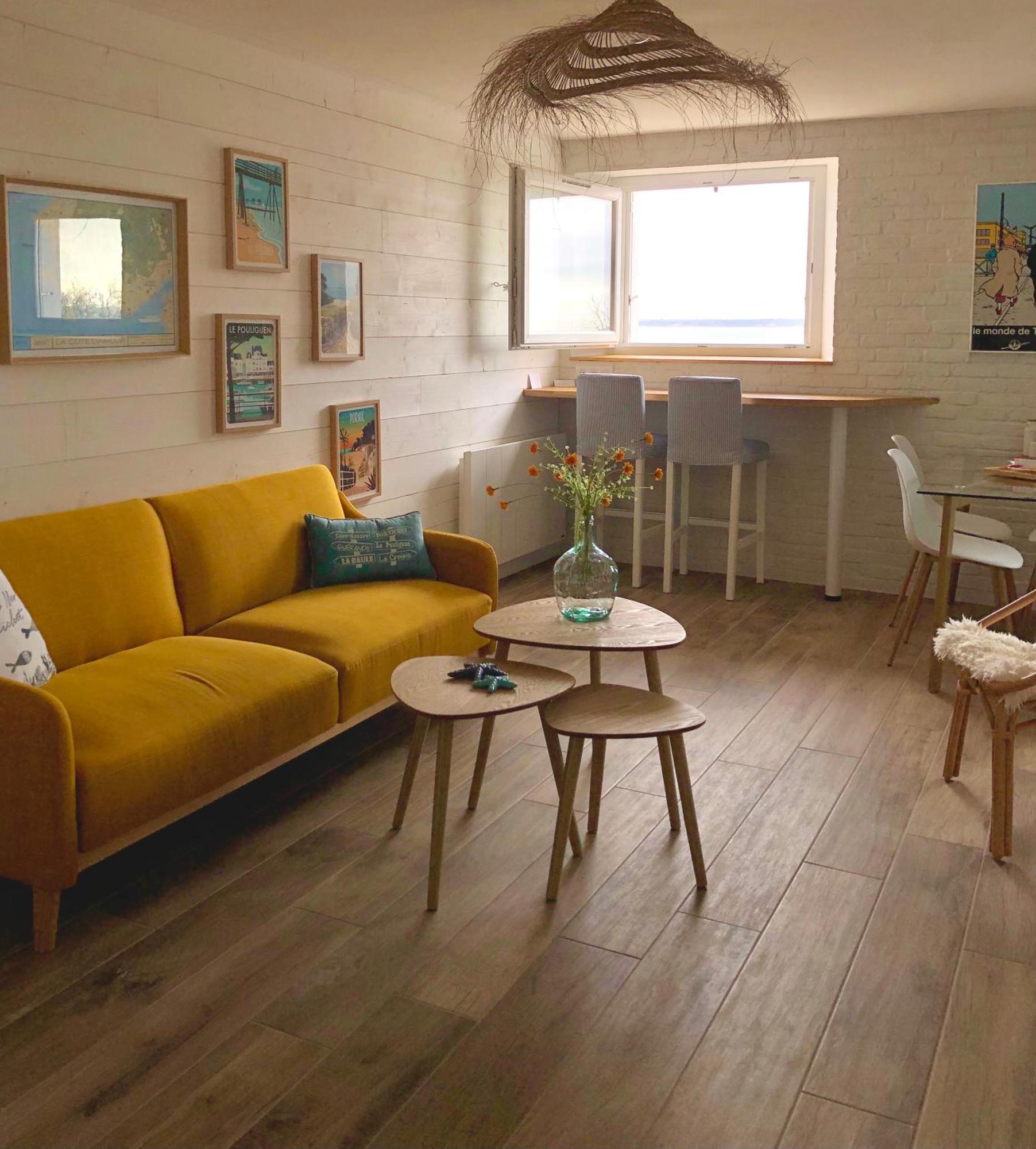 Face A La Mer, Bel Appartement 圣纳泽尔 外观 照片