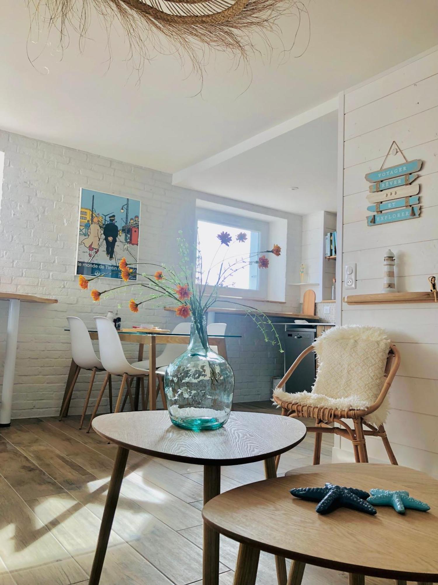 Face A La Mer, Bel Appartement 圣纳泽尔 外观 照片
